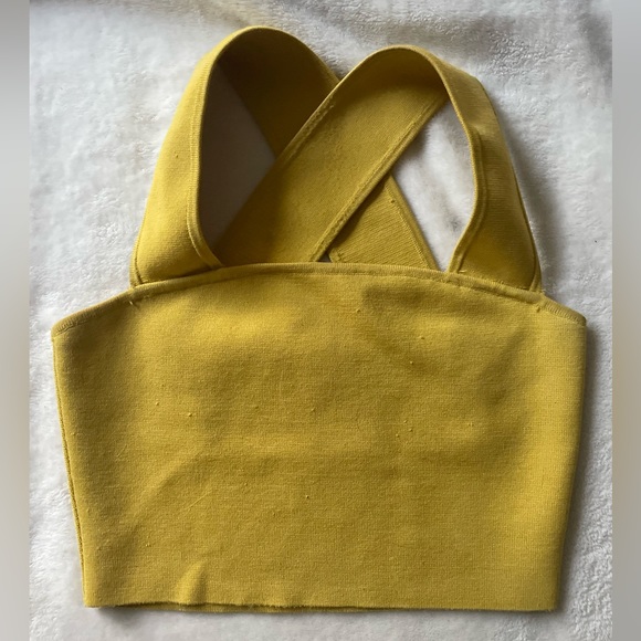 Aritzia Sculpt Knit Square Neck Crop Top - Picture 1 of 4